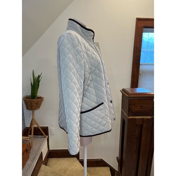 George Women's‎ Quilted Barn Jacket Size Large Chore Coat - Picture 3 of 7